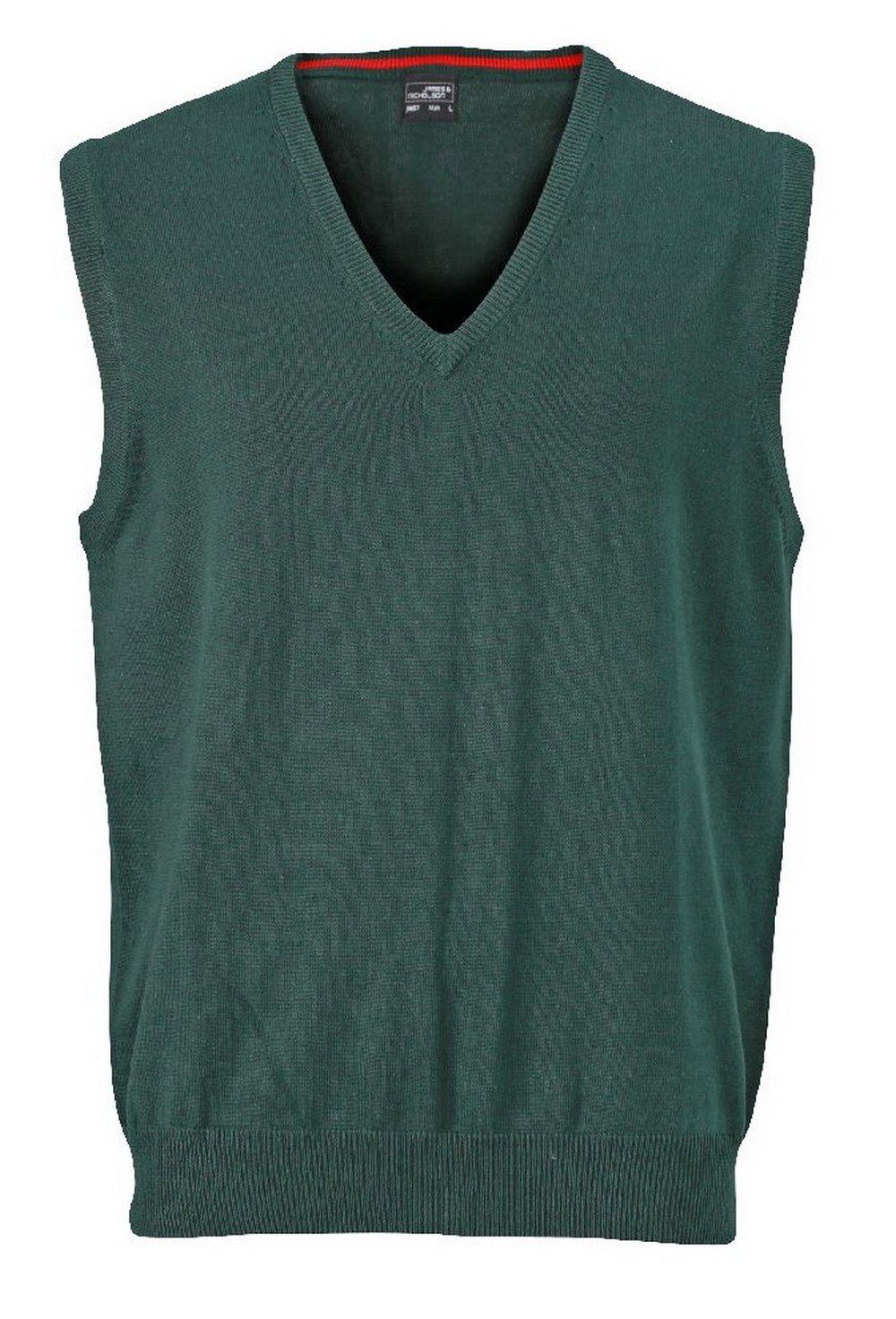 James & Nicholson Pullunder JN 657 Herren V-Neck Pullunder Leichte Strickqualität forest green | 