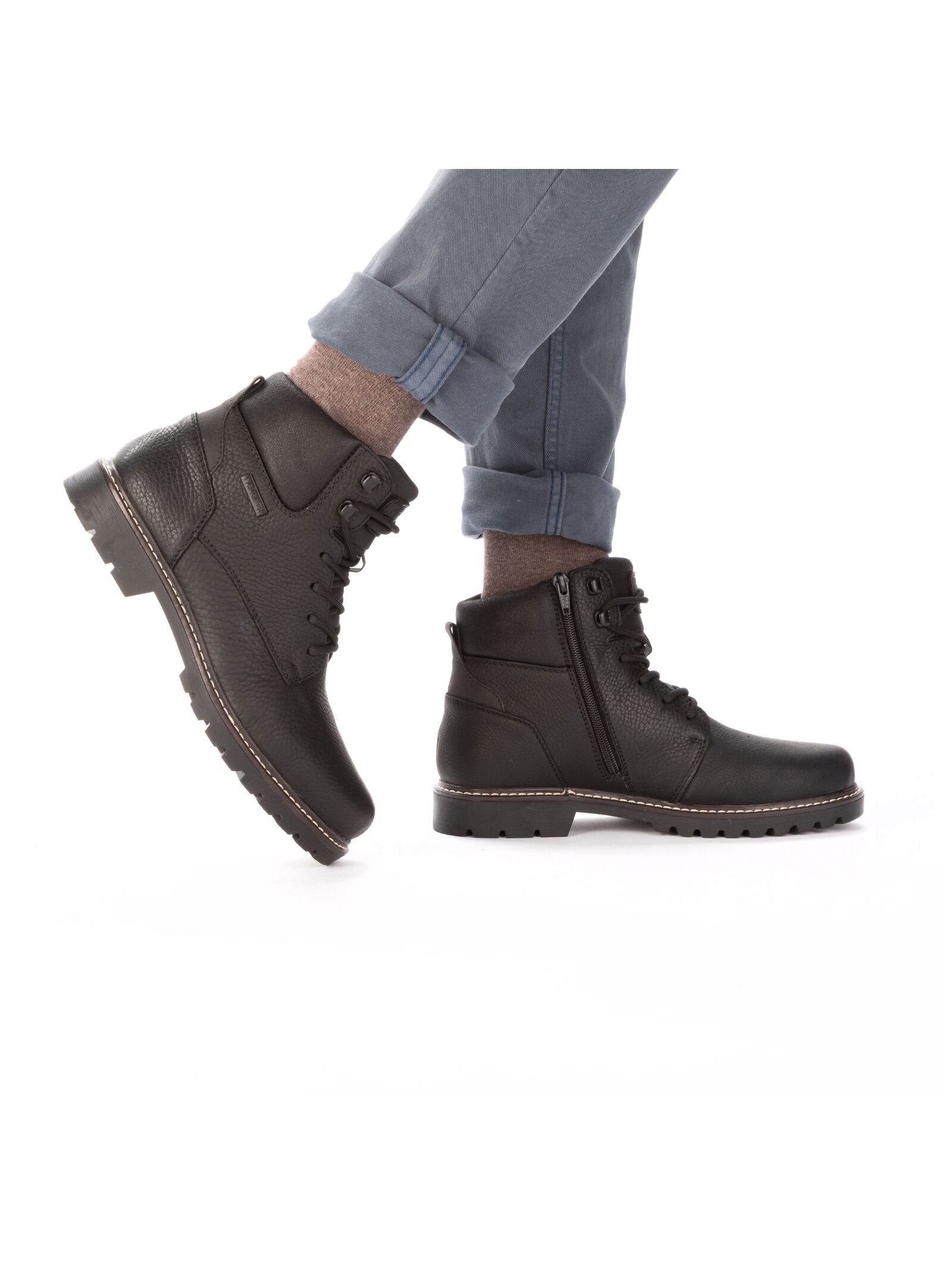 Rieker Rieker Stiefelette Glattleder Schnürstiefelette