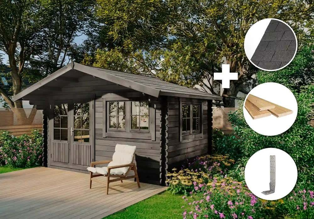 Alpholz Gartenhaus Holz Set - Gabriel-34 günstig online kaufen