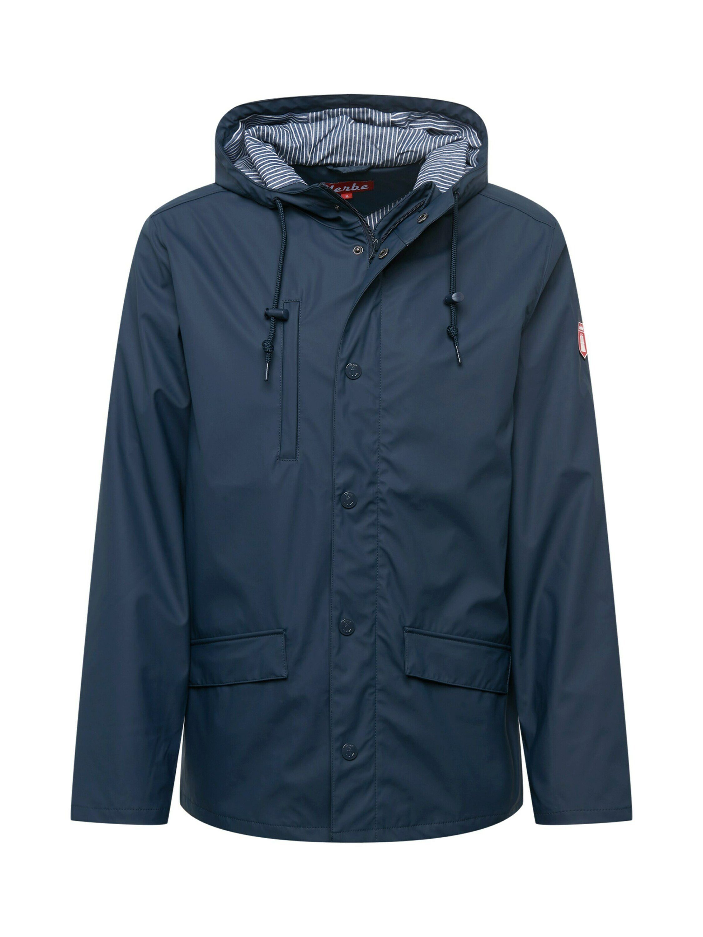 Fisher Derbe (1-St) navy / navy Regenjacke Passby