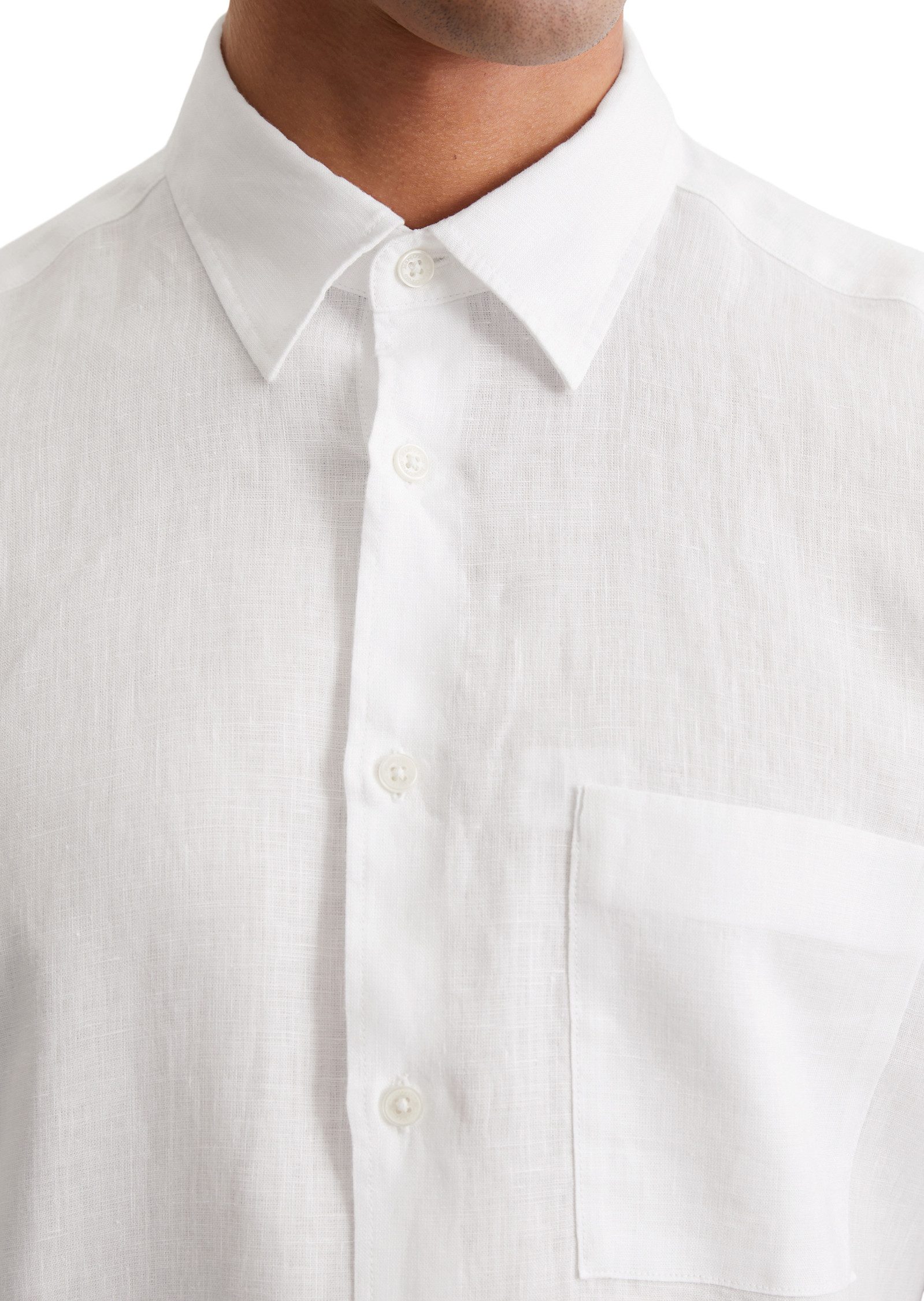 Marc O'Polo Leinenhemd mit aufgesetzter Brusttasche