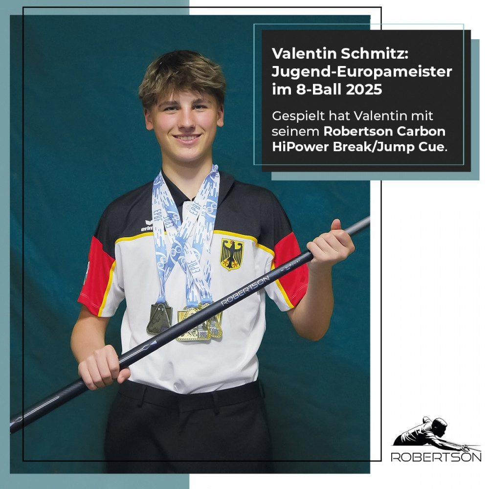 Robertson Billardqueue Robertson HiPower Carbon Queue 2 tlg. 13 mm Billardqueue., Hochwertiger Carbon Queue