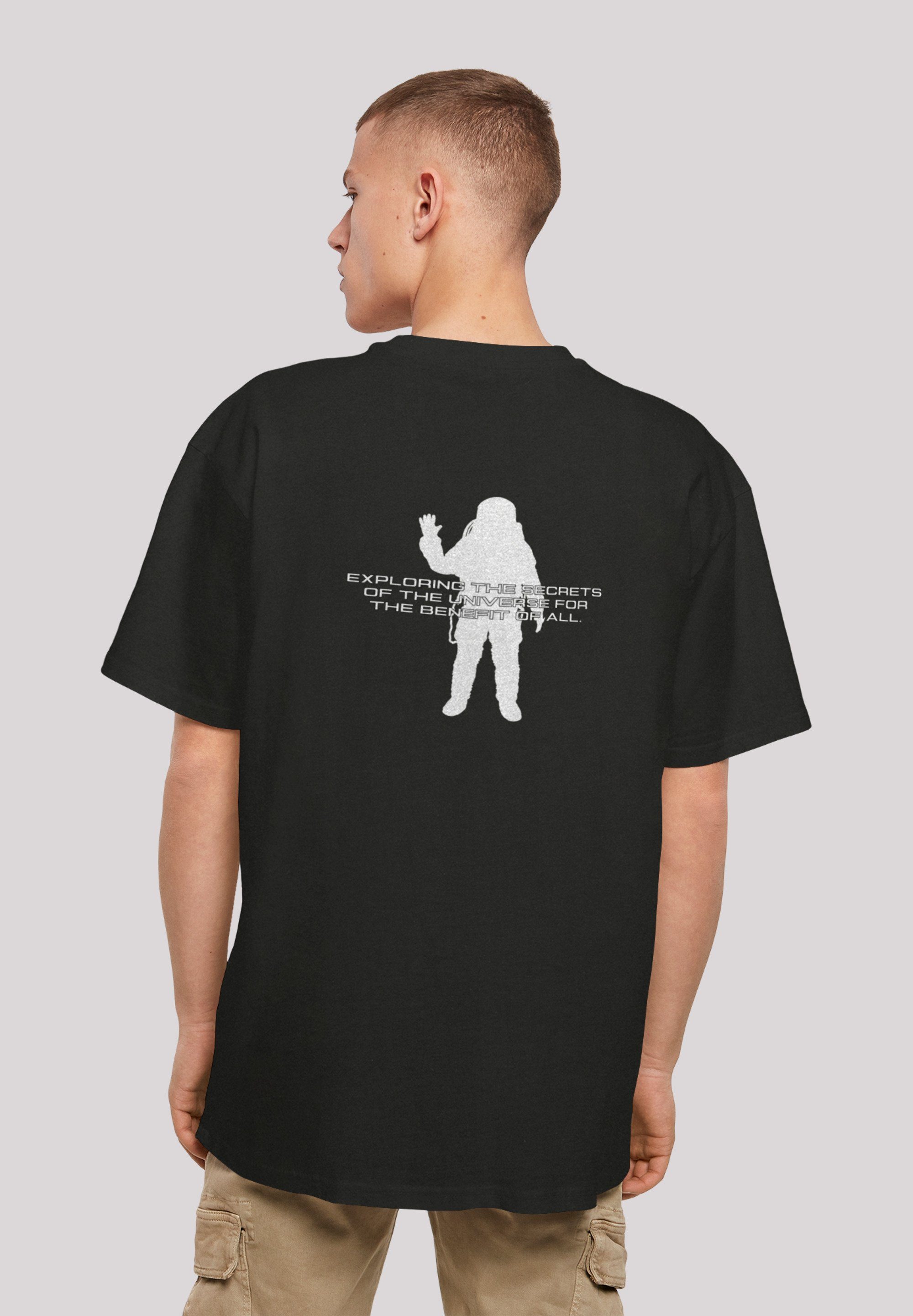F4NT4STIC T-Shirt NASA Logo PHIBER Meatball schwarz METAVERSE FASHION Print