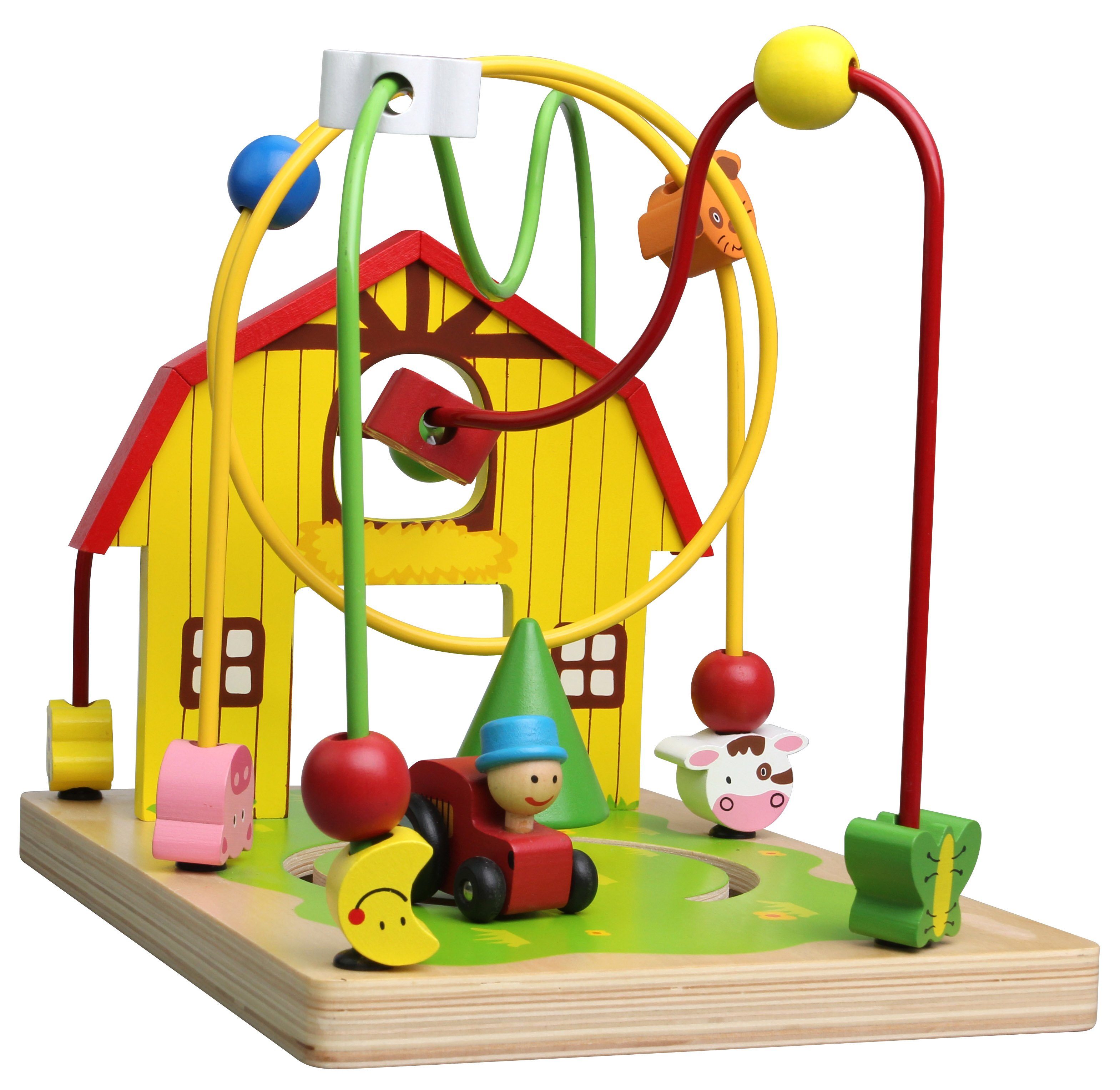 Lelin Motorikschleife 10062 Holzspielzeug bunte Motorikschleife günstig online kaufen