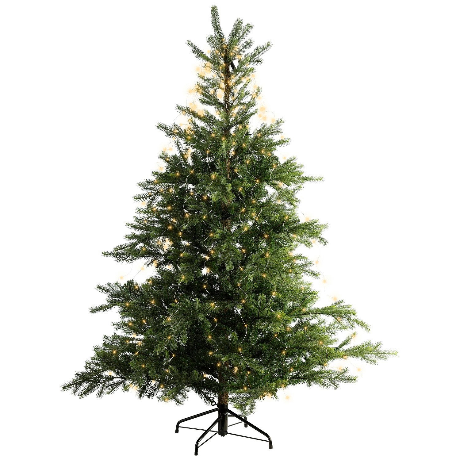 Lumineo LED-Lichterkette Lumineo Lichterbündel BUNCH LIGHTS 640 LED 1,9m klassisch warm, Silber, 32 Lichtstränge, Indoor/Outdoor, 8hTimer, Micro LED – Bild 3 von 5
