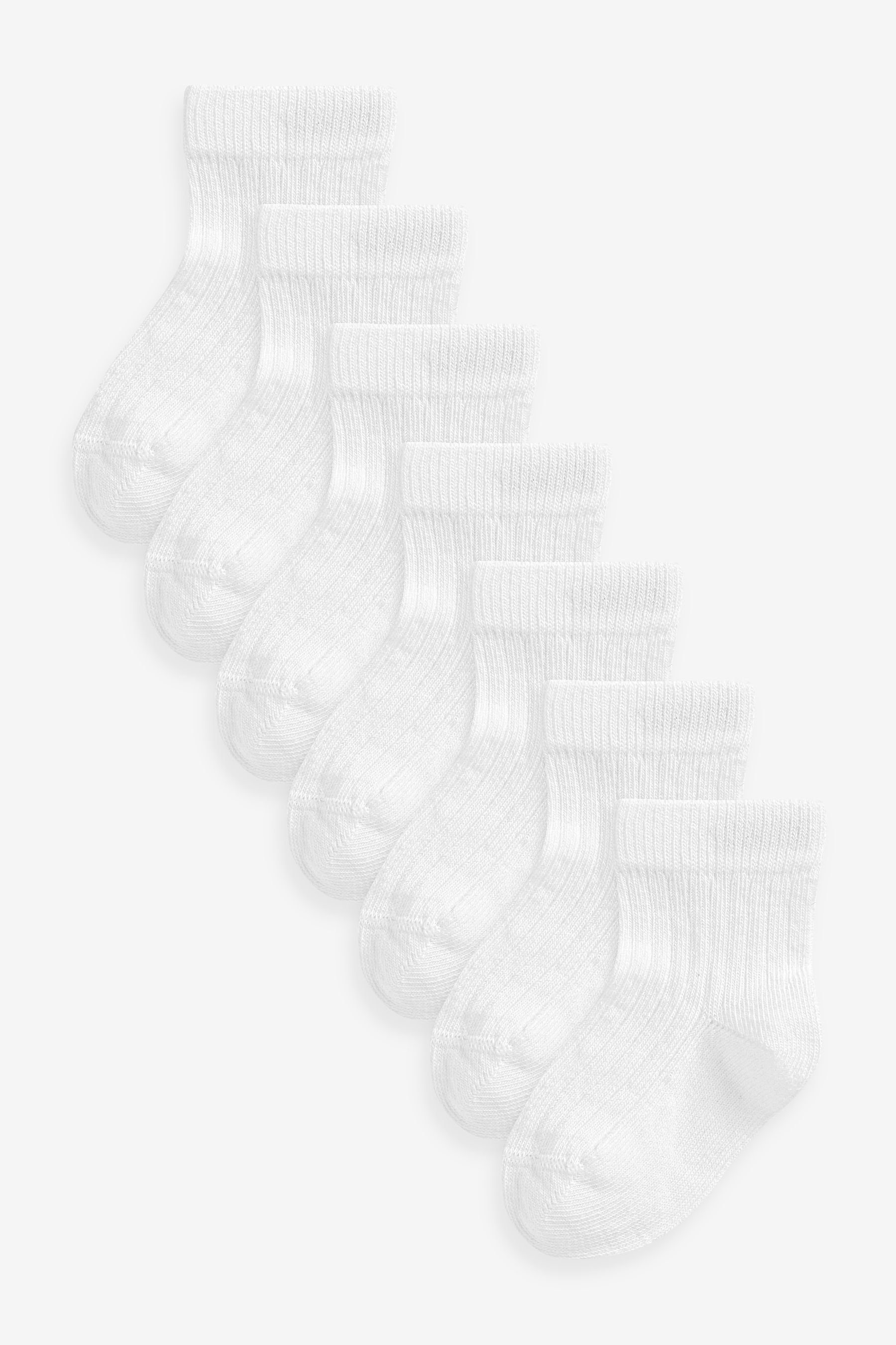 Next Kurzsocken Gerippte Babysöckchen im 7er-Pack (7-Paar)