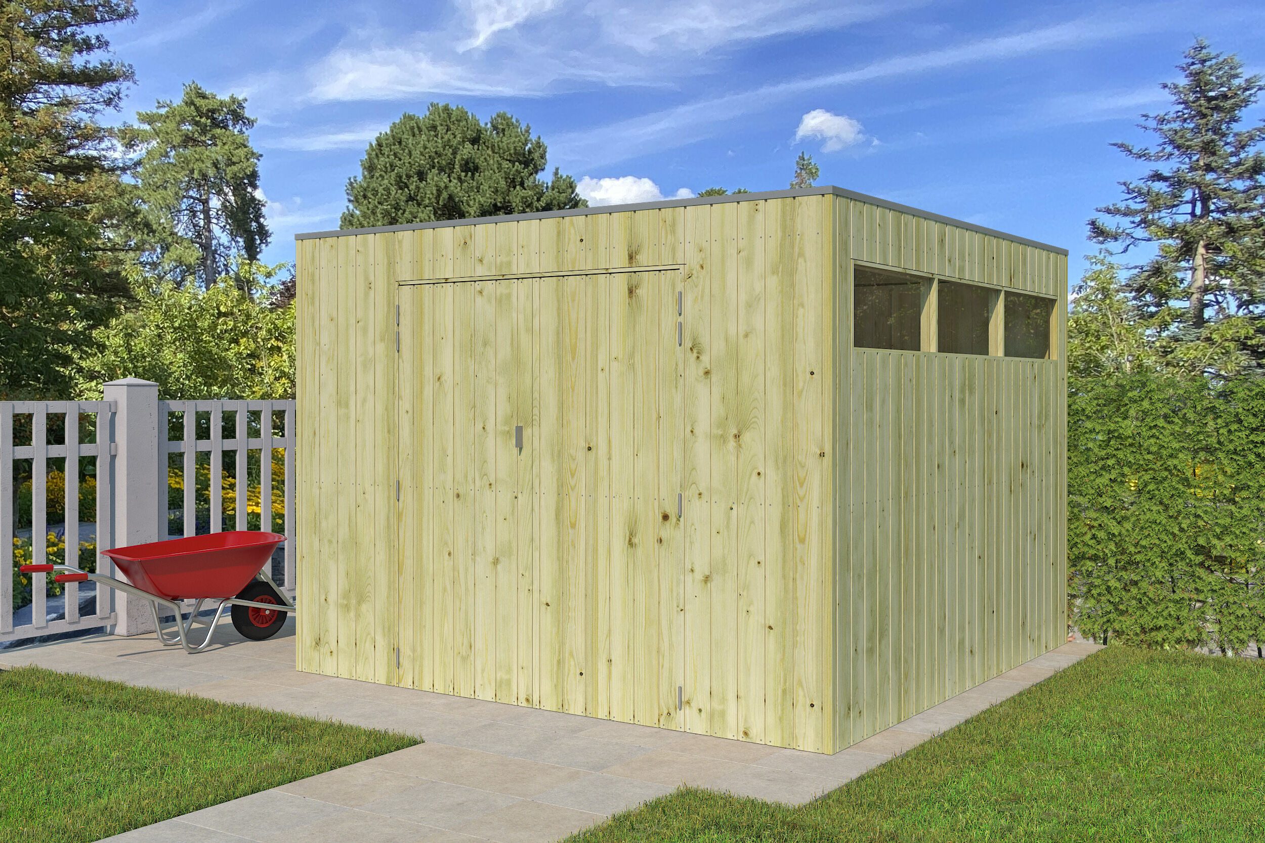 Fjordholz Gartenhaus QBV-Line 8,88 m²