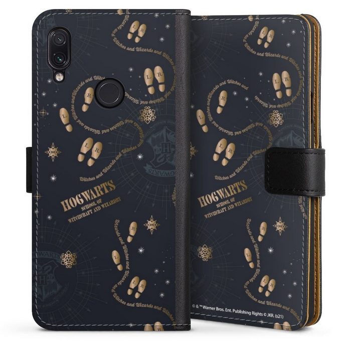 DeinDesign Handyhülle Harry Potter Karte des Rumtreibers Offizielles Lizenzprodukt Xiaomi Redmi Note 7 Hülle Handy Flip Case Wallet Cover