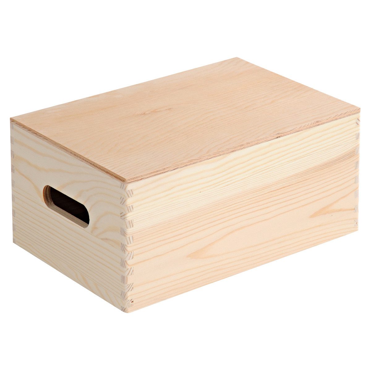 Kesper Aufbewahrungsbox Holzkasten mit Griffen und Deckel, 29 x 19 cm, Kesper