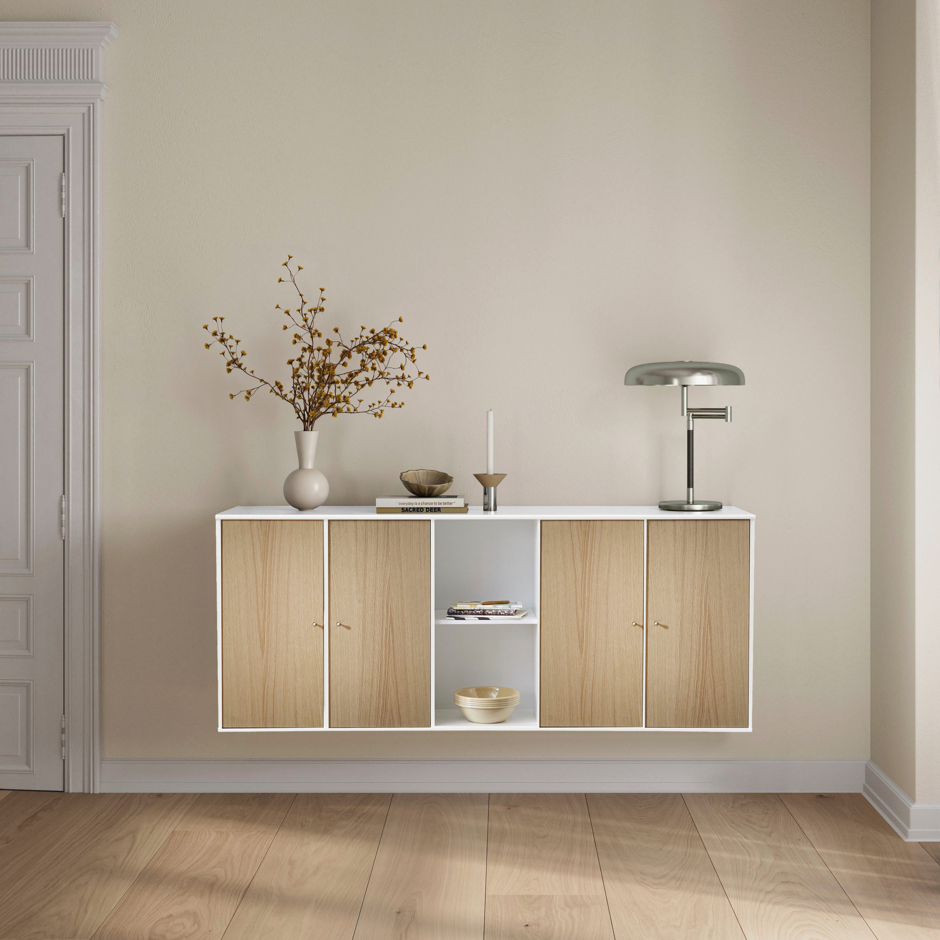 Hammel Furniture Sideboard Mistral Kubus, mit vier Türen, Wandmontage/stehend, Breite: 169,8 cm