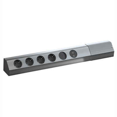 Bachmann »CASIA 4x Schutzkontakt, Schalter, USB-Charger« Steckdosenleiste (Kabellänge 2 m)