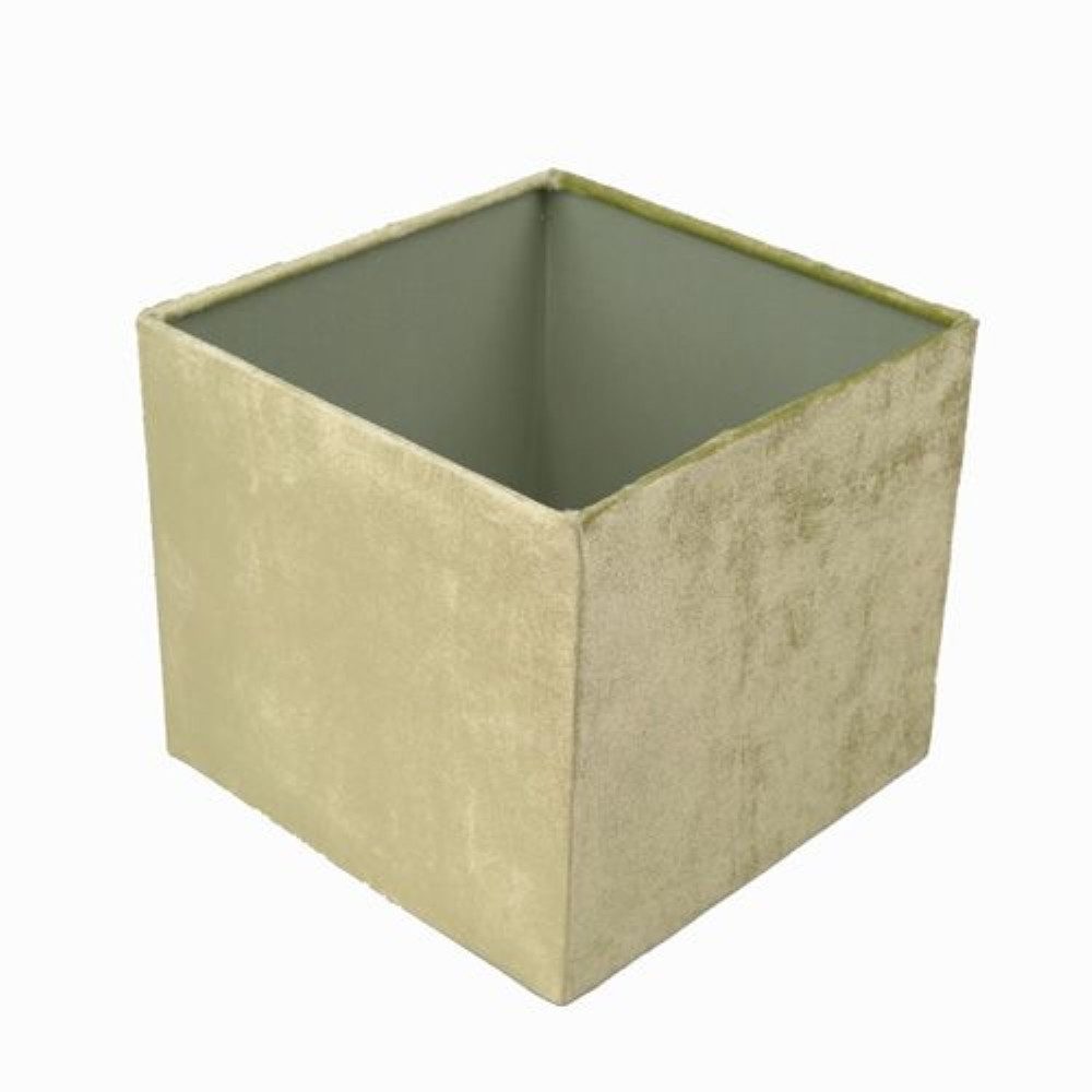 Dirk Davids Leuchten GmbH Лампыschirm Лампыschirm für Tischleuchte in Vierkant Velur Grün TL 20-20-18, Exklusives Design