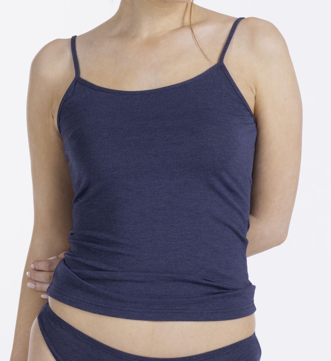Nina Von C. Achseltop Light & Easy basic, weich, atmungsaktiv, bequem, Rundhalsausschnitt, schmale Träger
