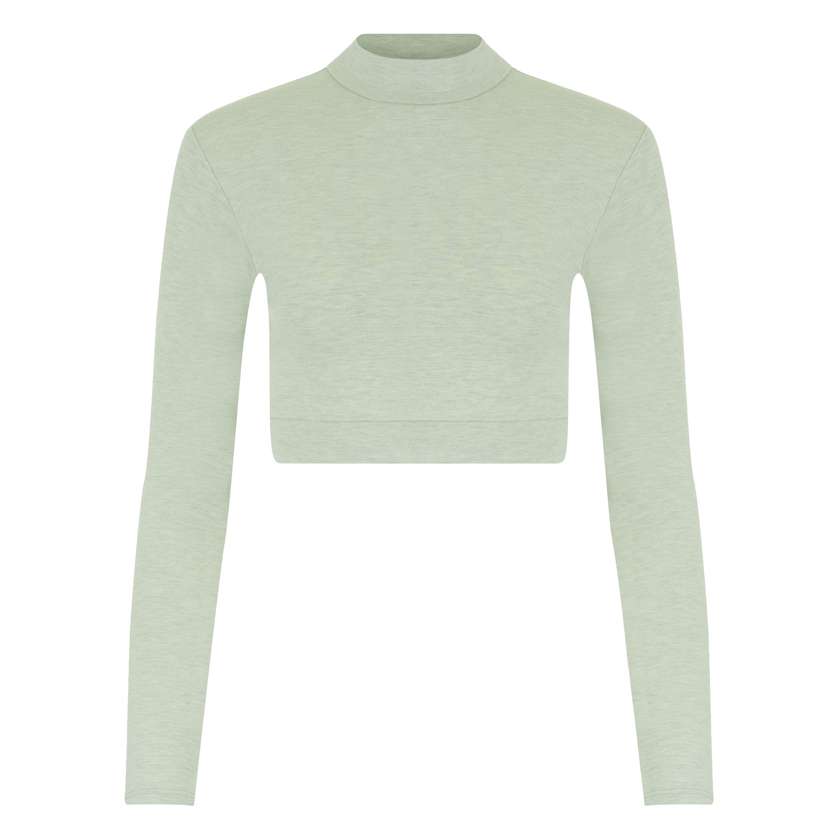 Evoni Crop-Top Damen Thermo Langarmshirt günstig online kaufen