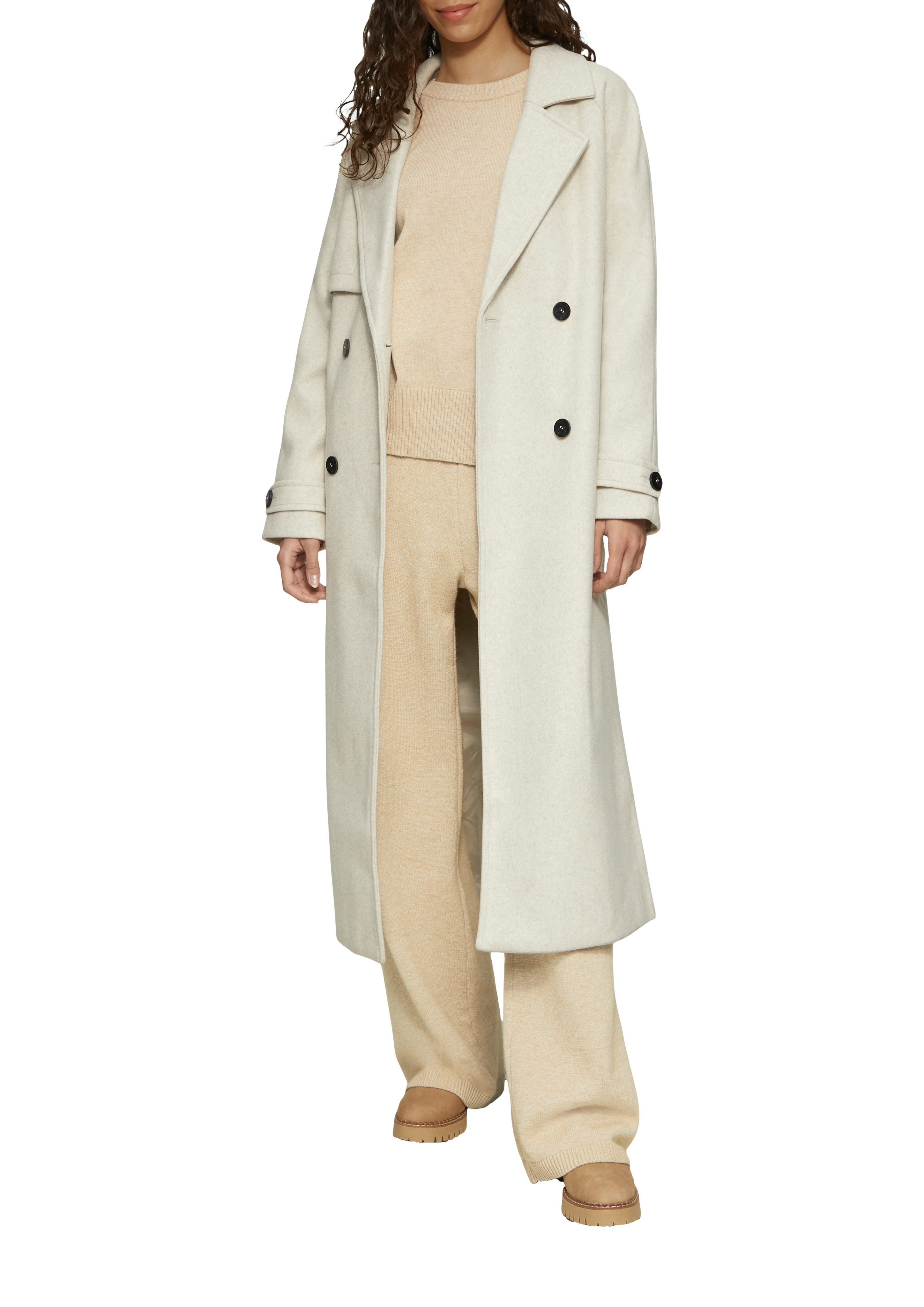 QS Rundhalspullover mit Rippbündchen günstig online kaufen