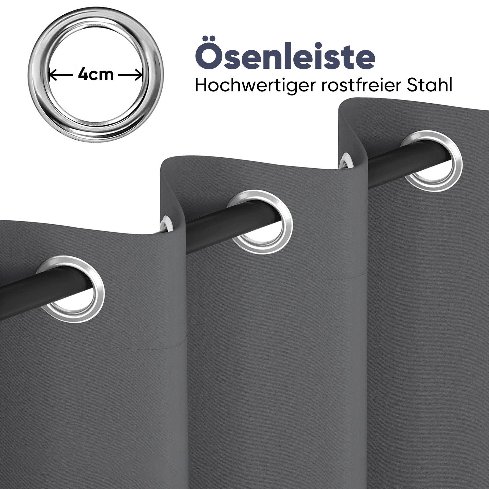 Sekey Gardine Verdunkelungsvorhang Blickdicht Polyester mit Thermofunkltion günstig online kaufen