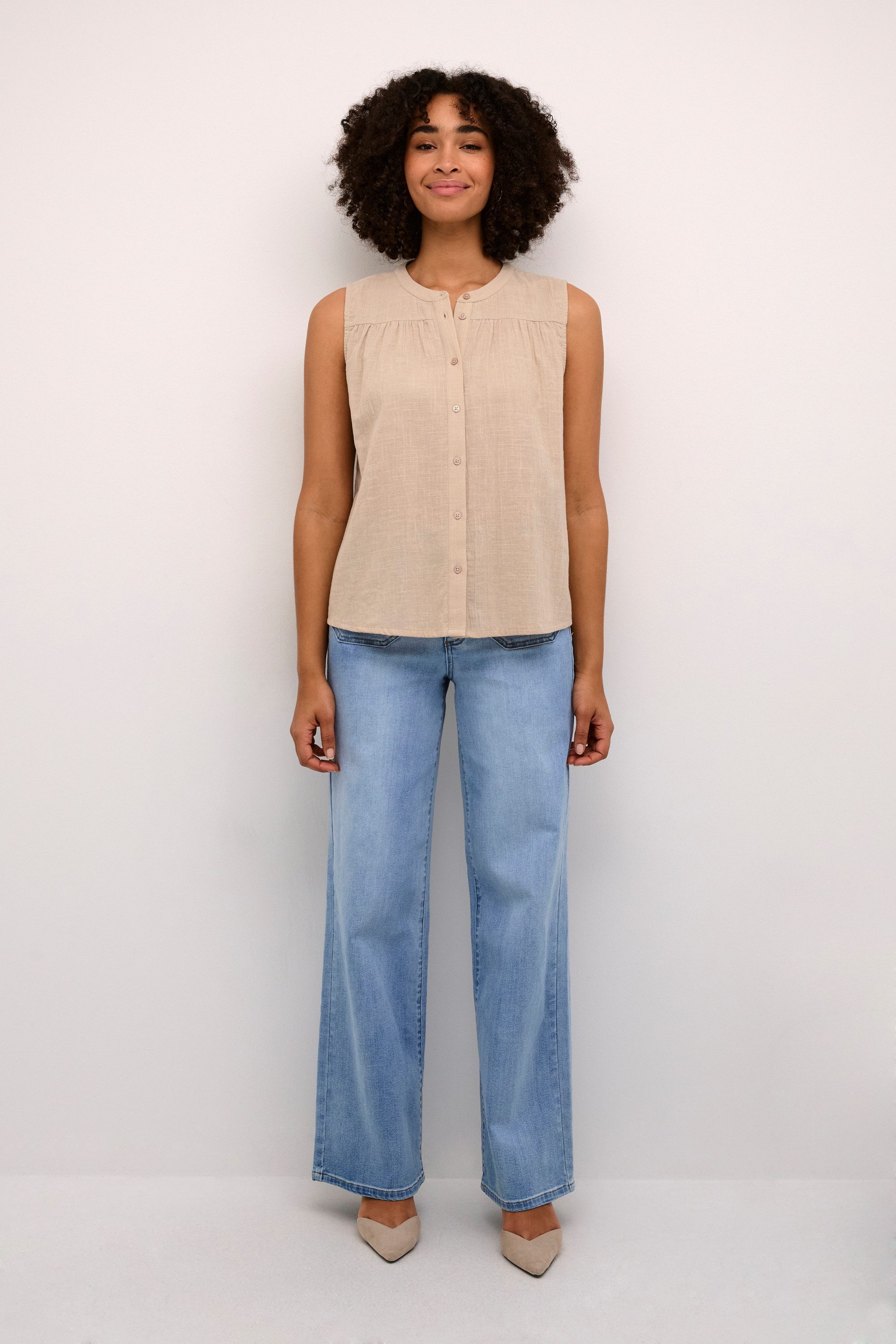 KAFFE Kurzarmbluse Kurzarm-Bluse KApauline günstig online kaufen