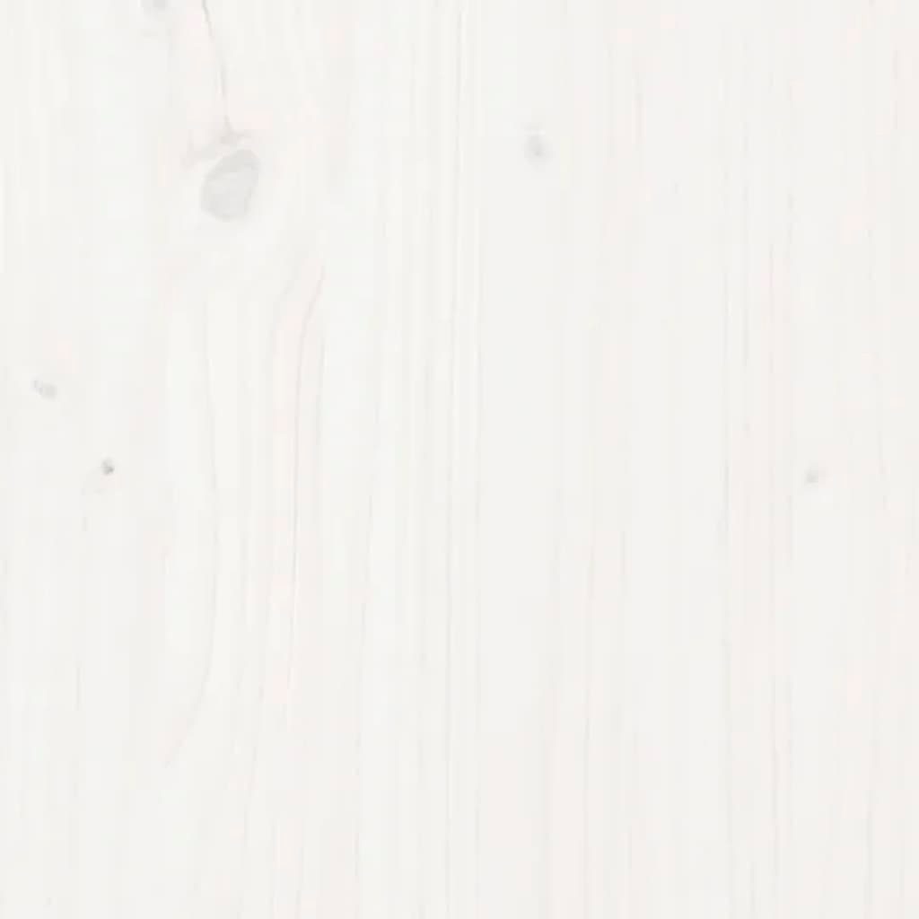 furnicato Beistelltisch Konsolentisch cm Weiß Kiefer (1-St) Massivholz 75x35x75