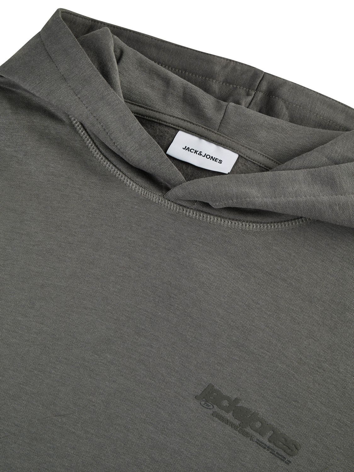 Jack & Jones Kapuzenpullover Herren Hoodie JWHINTERLUDE Relaxed Fit Longsleeve Sweatshirt mit Kängurutasche