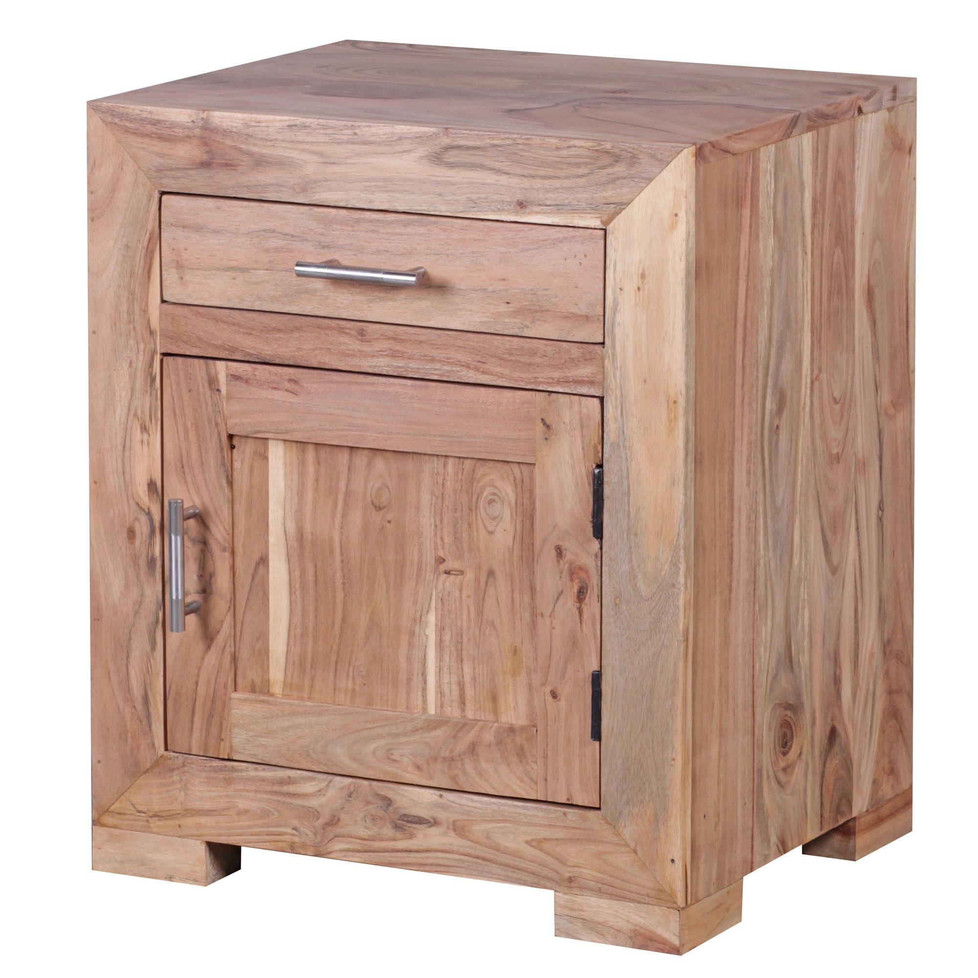 FINEBUY Nachtschrank »SuVa13511_1« Nachtkonsole 31x42x31cm Matt mit 2 Schubladen Nachtkommode mit Stauraum Nachttisch Schlicht Modern...