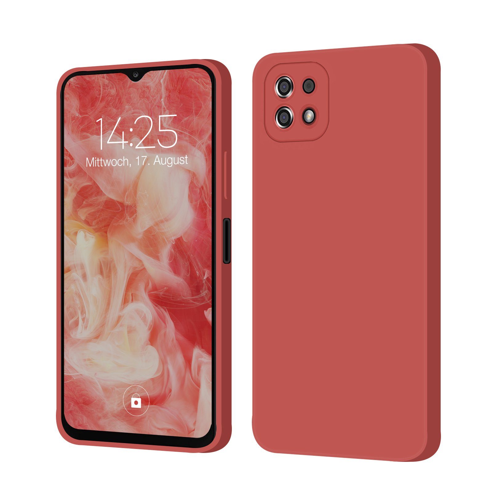 Tec-Expert Handyhülle SoftGrip Cover Hülle für Samsung Galaxy A22 5G, Handy Case Bumper integrierter Kameraschutz flexibel