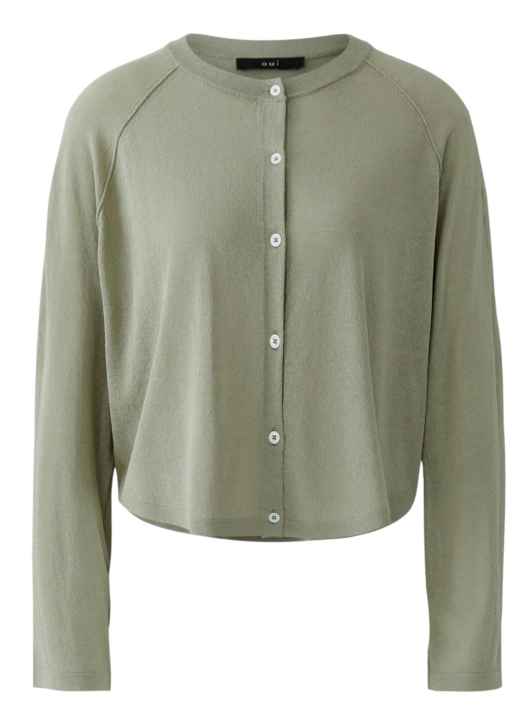 Oui Strickjacke Oui Strickjacke mit sommerlicher Leichtigkeit (1-tlg)