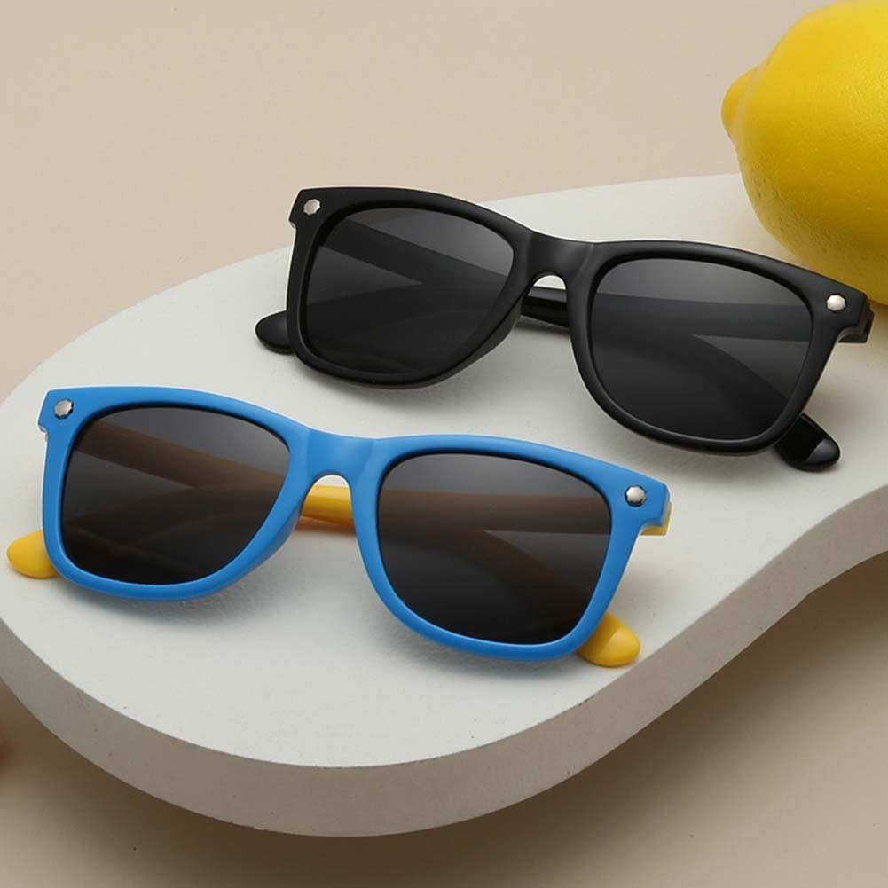 Blusmart Sonnenbrille Vintage-Kinder-Sonnenbrille, Leichte UV-Schutzbrille 4 Und Für Jungen