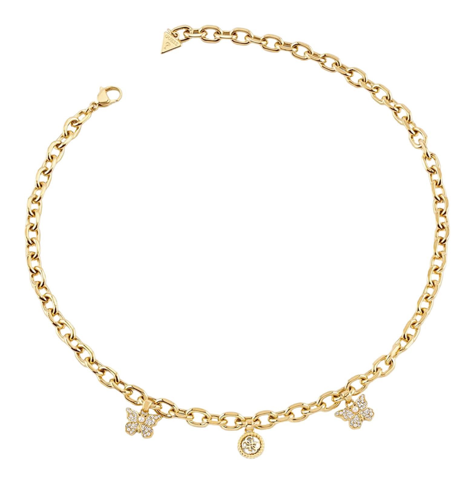 Guess Gliederkette 16-18" Borboleta & 4G Charm
