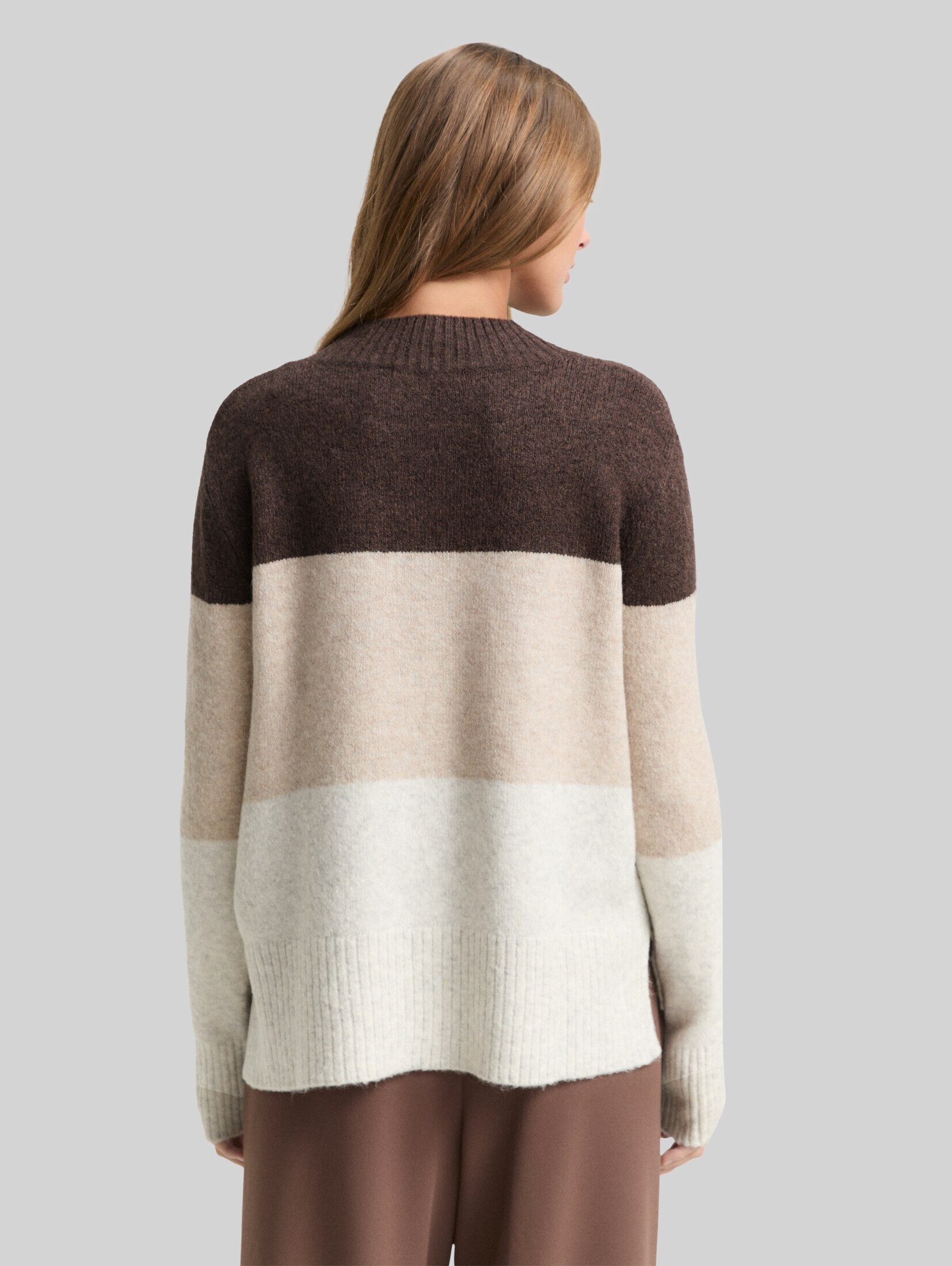 TOM TAILOR Denim Strickpullover Pullover & Strickjacken Strickpullover mit Colour Blocking