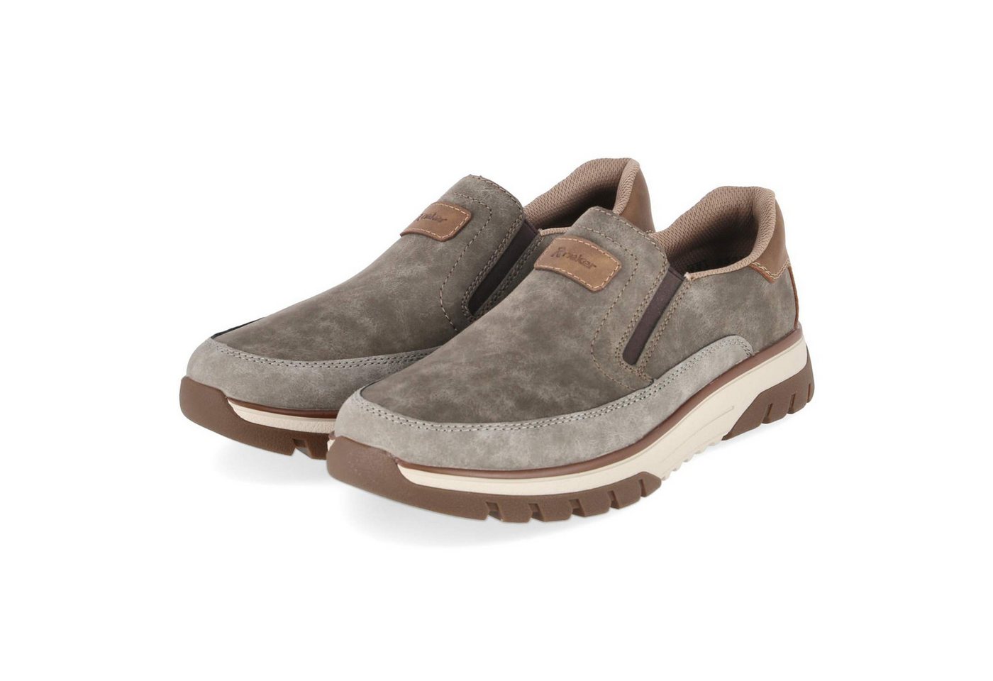 Rieker Rieker B9350-25 Herren Synthetik taupe Slipper