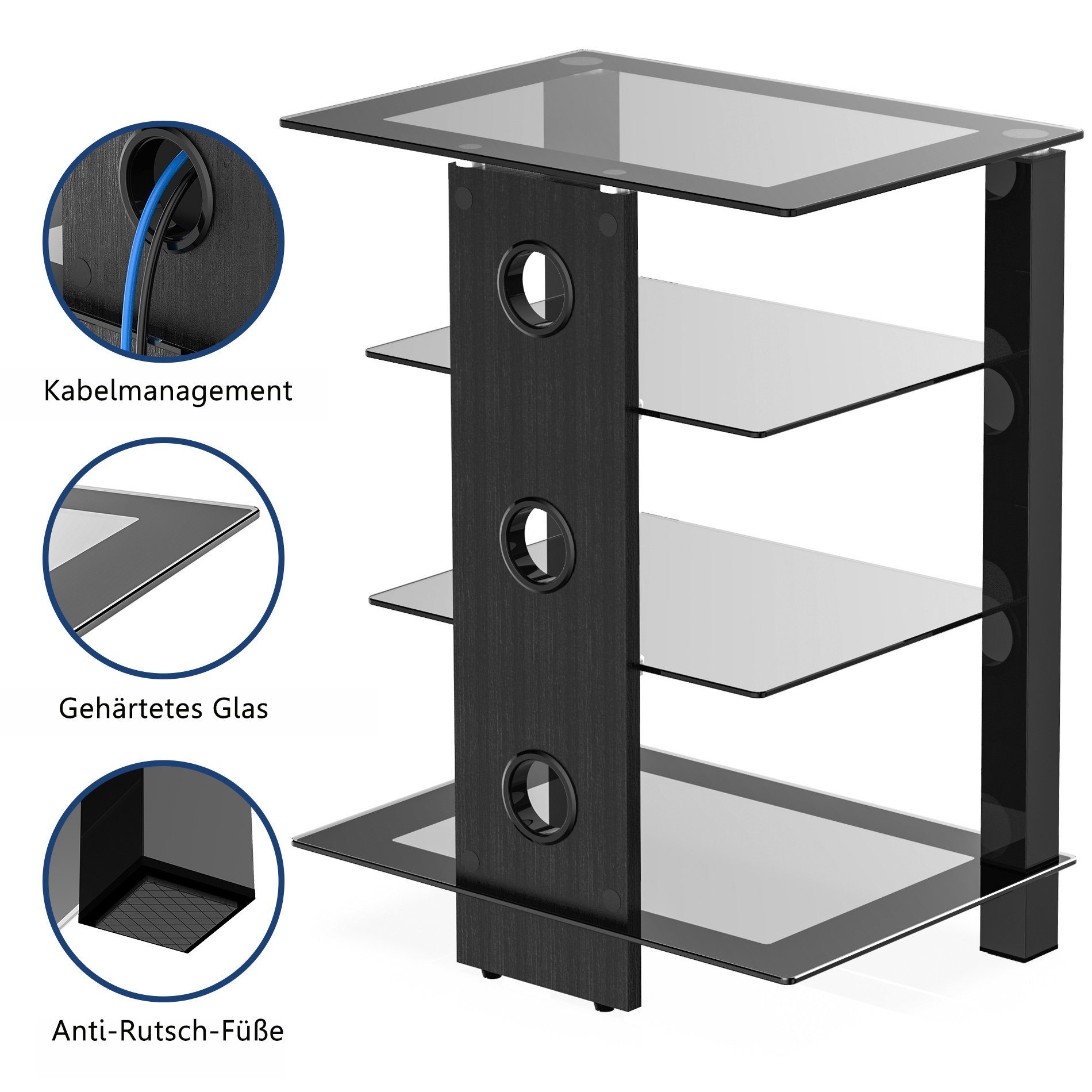FITUEYES TV-Ständer, (TV HiFi Rack)