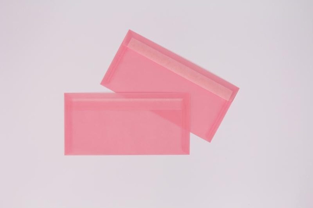 Blanke Briefhüllen Briefumschlag Конверты Offset transparent DINlang 110g/qm HK VE=100 Stück ros.