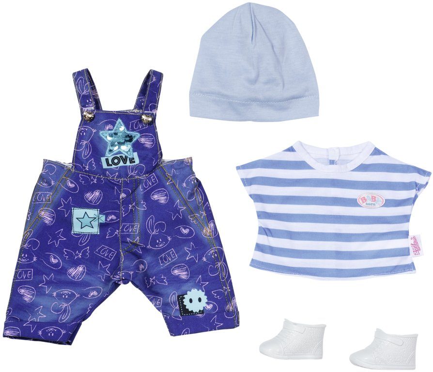 Image of Baby Born Puppenkleidung »Deluxe Jeans Latzhosen Set« (Set)