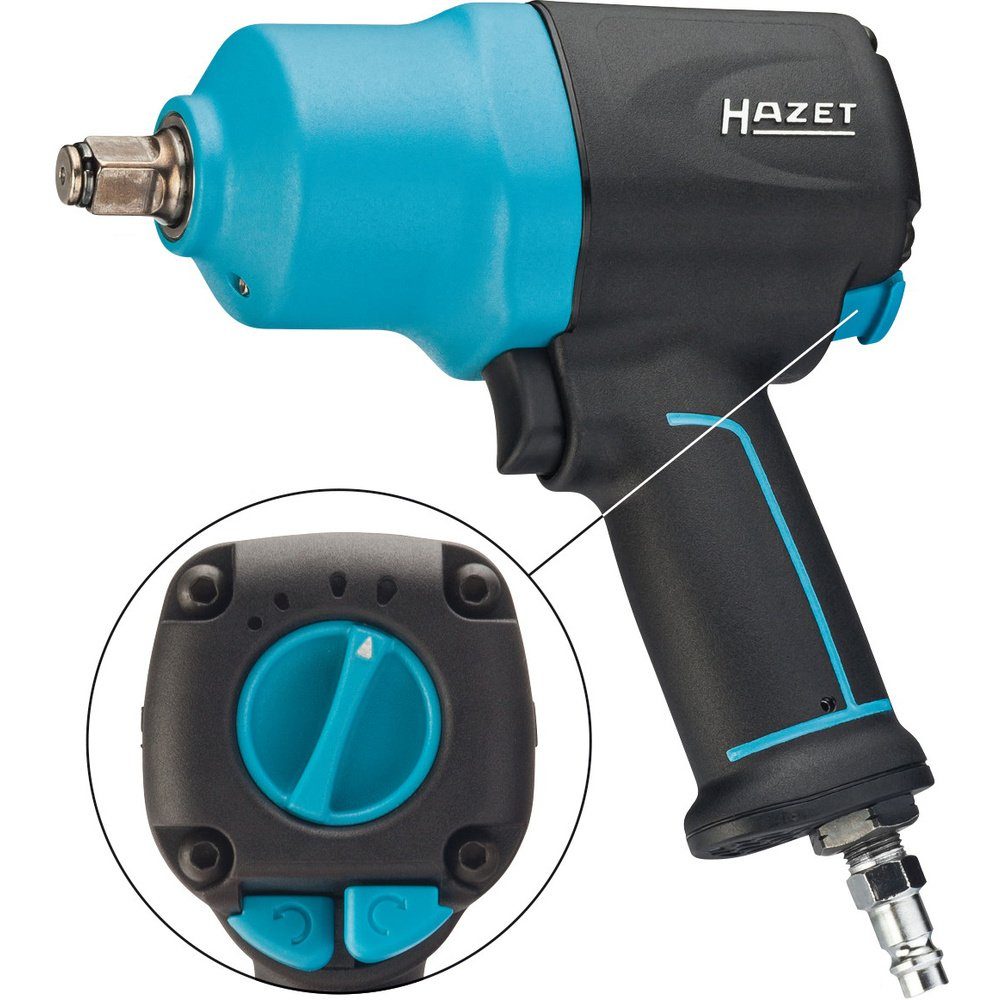 HAZET Druckluft-Schlagschrauber Hazet 9012EL-SPC Druckluft-Schlagschrauber Werkzeugaufnahme: 1/2" (12