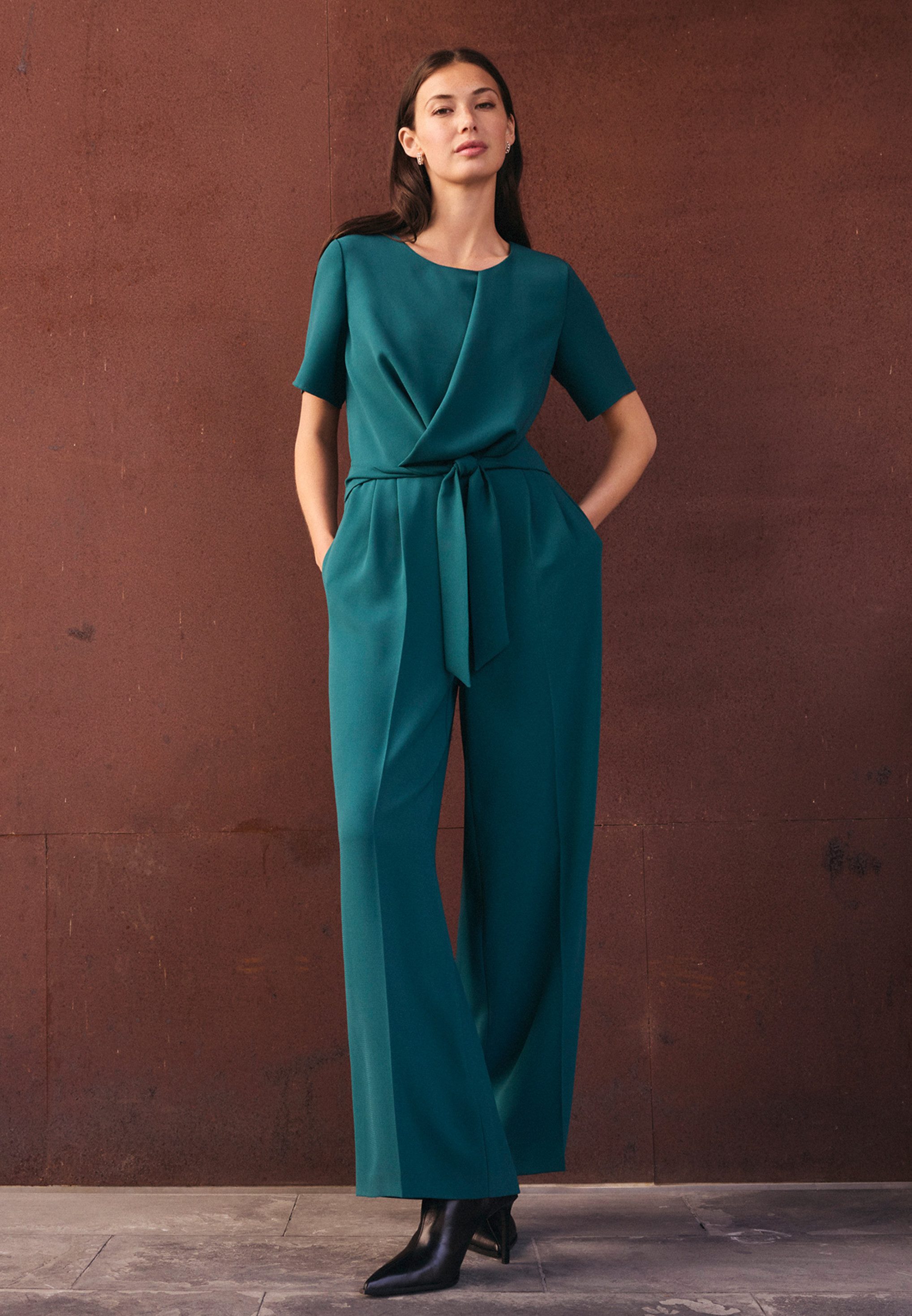 Betty&Co Overall Damen mit Bindegürtel (1-tlg)