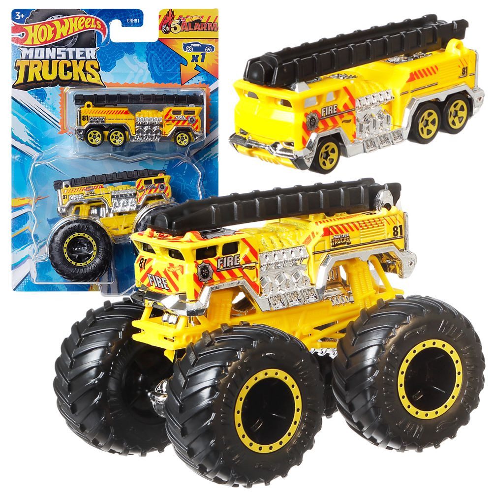 Hot Wheels Spielzeug-Monstertruck 5 Alarm HWN39 Hot Wheels Monster Trucks & Fahrzeug Die-Cast