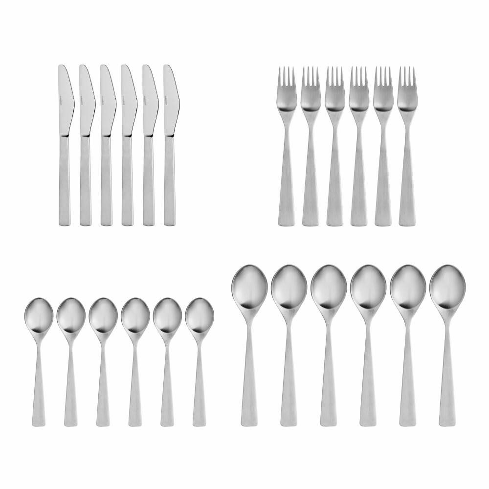 Stelton Besteck-Set Maya 2000 24-tlg. C-18-24 (24-tlg), Edelstahl, satinpoliert