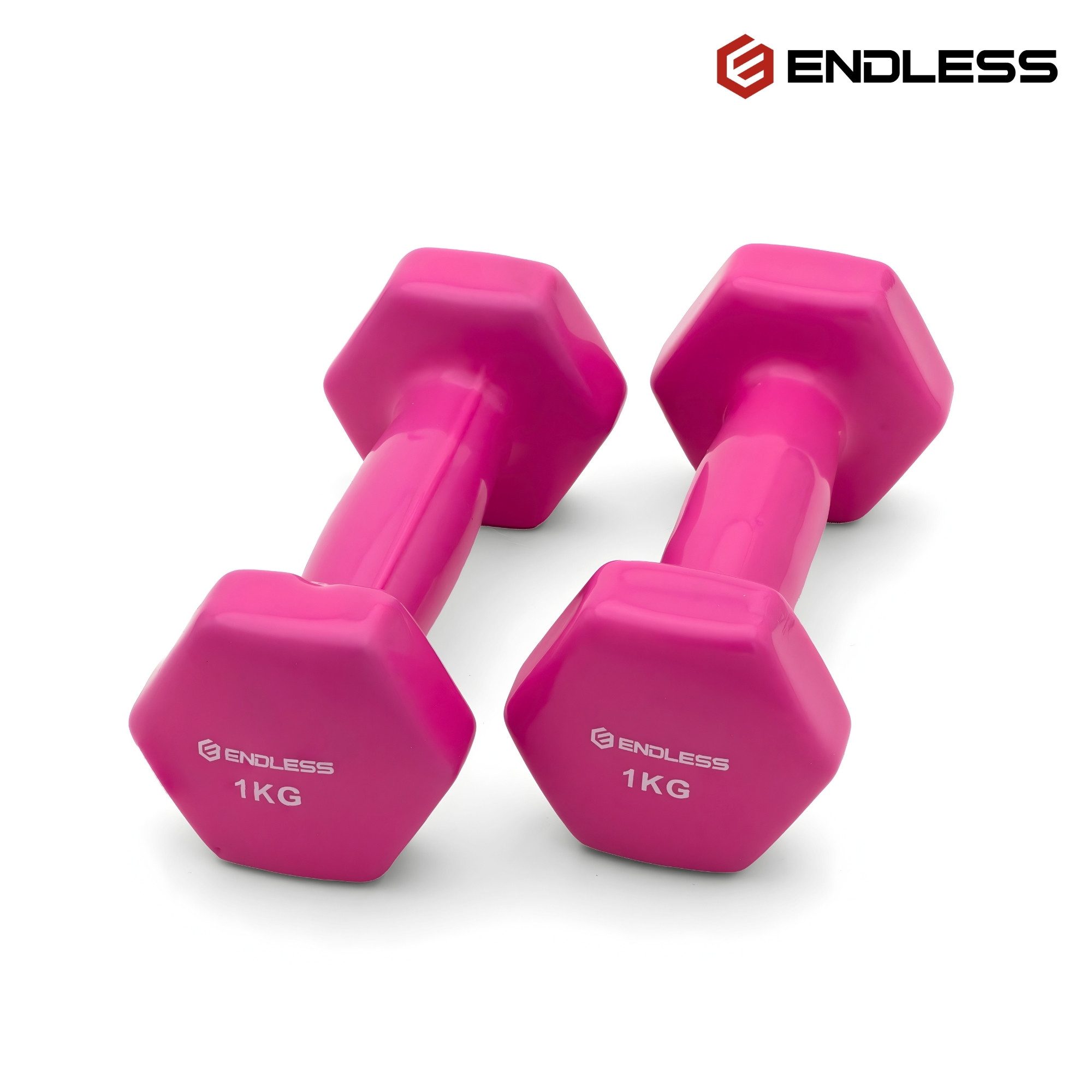 Endless Kurzhantel Vinyl Hex Hantelset für Fitness & Krafttraining, (Set, 2-teiliges Vinyl-Hantel Set)