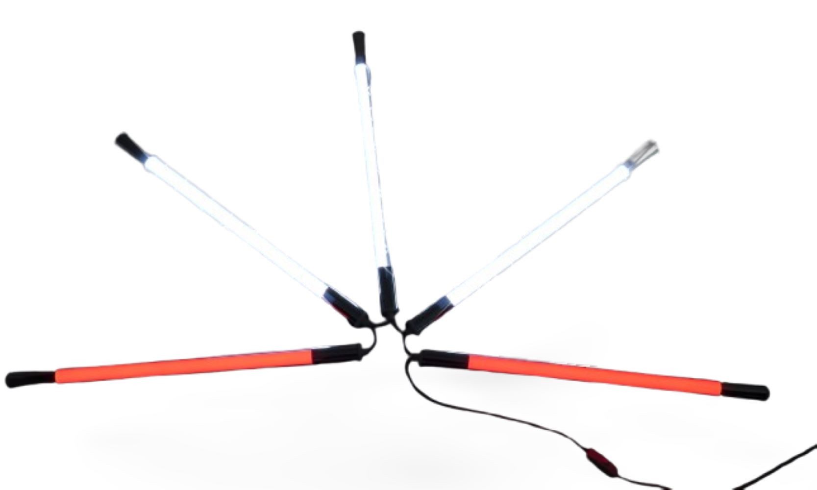 XENON LED Wandleuchte 9589 LED Gamer Leuchte mit 5x10W 65cm farbig nach Wahl, LED, Xenon / Mehrfarbig