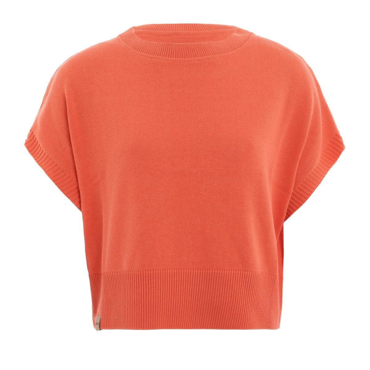 Knit Factory Strickpullover Casy Sunset Orange 36 38 36/38 (1-tlg) Modell Casy, für Frühjahr, Sommer