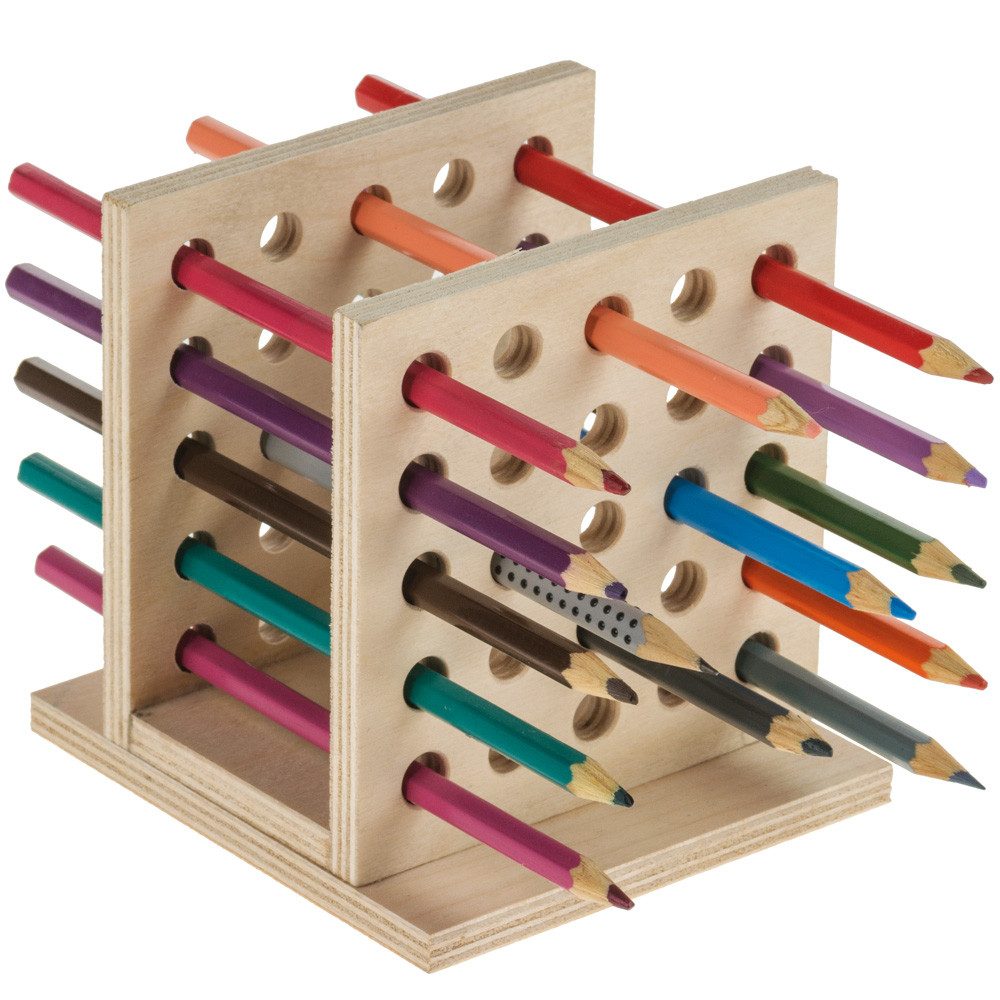 matches21 HOME & HOBBY Holzbaukasten Stiftehalter Holzbausatz 11 Jahren