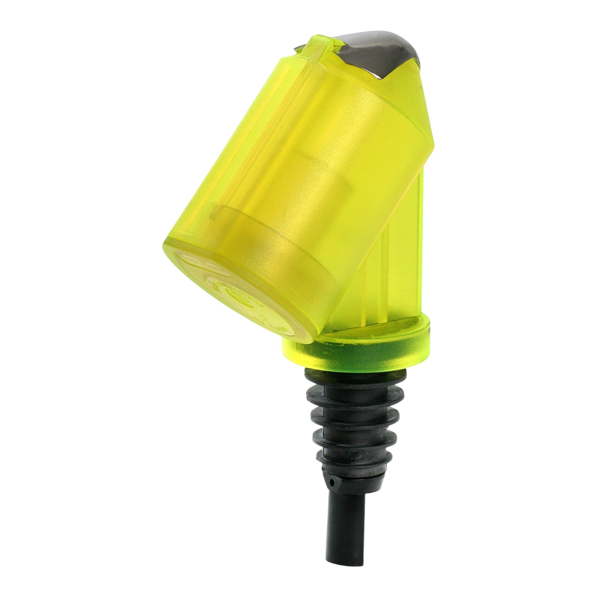 BieTal Flaschenausgießer Flaschen Ausgießer Bottle Master 3000® Serien Portionierer Neon Gelb, 1-St., Auto-Stop-Funktion erspart das erneute Umschwenken der Flasche