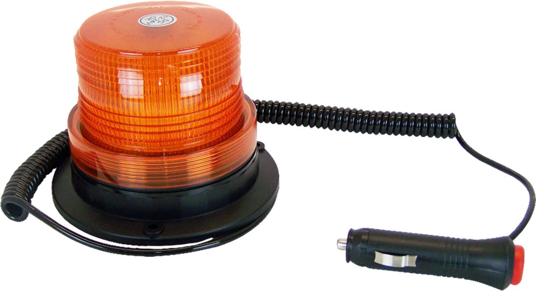 Berger & Schröter Rundumleuchte 60er LED Rundumkennleuchte Magnetmontage, 12/24V, LED fest integriert, Mit Magnetfuß oder zur Festmontage