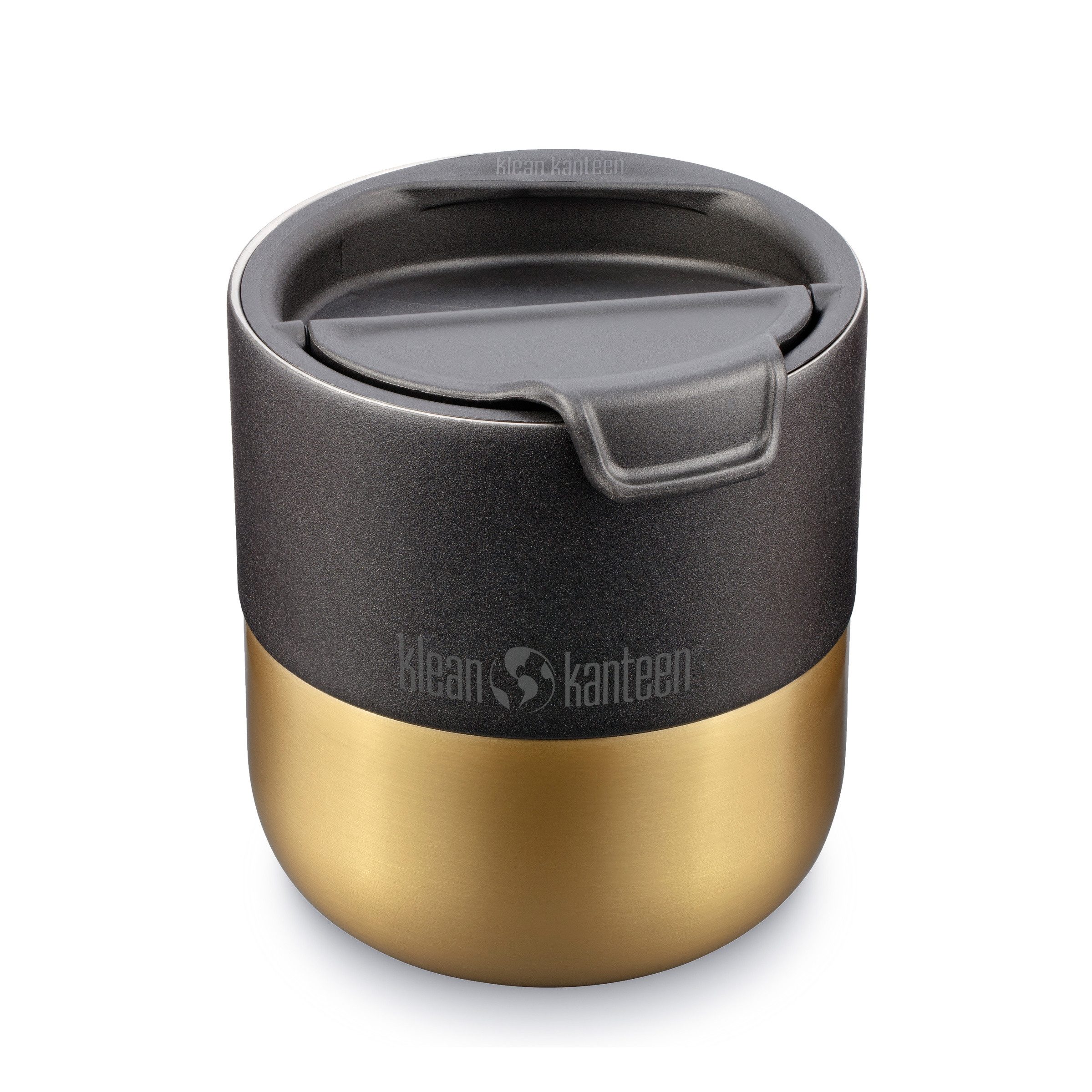 Klean Kanteen Trinkflasche Rise Lowball Gold - Matte Black 237 ml/10oz Kanteen Tumbler