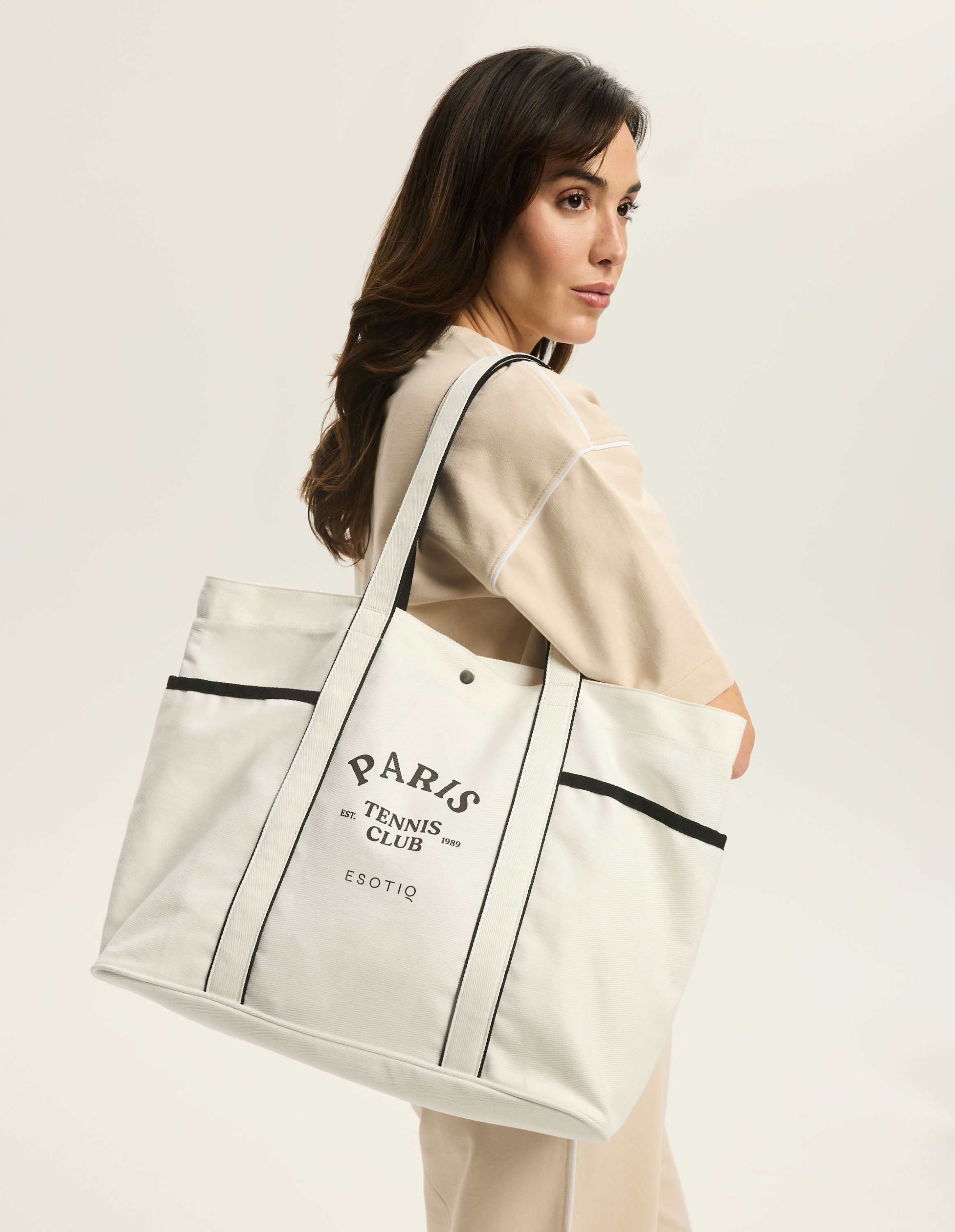 ESOTIQ Shopper Große Shopper Tasche XL Baumwolle bedruckt bequem Alltag Remi (1-tlg)