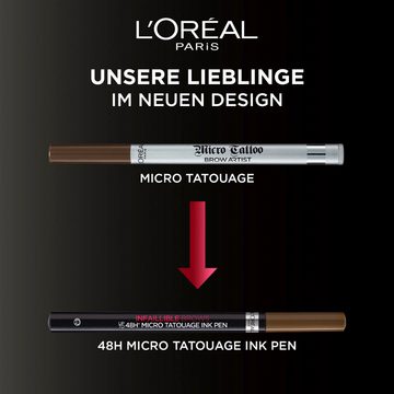 L'ORÉAL PARIS Augenbrauen-Stift Unbelieva Brow Micro Tatouage, mit Dreizack-Spitze, wischfest