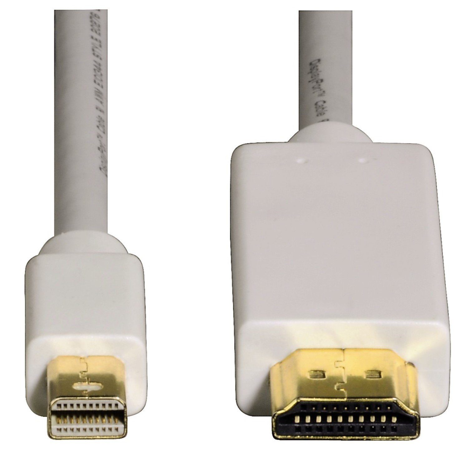 Hama Mini-Displayport auf HDMI-Kabel 1,5m Weiß Video-Adapter Mini Displayport, HDMI-Stecker, 1 cm, mini DP auf HDMI-Stecker, vergoldet, Digital Audio Video Full HD 1080p