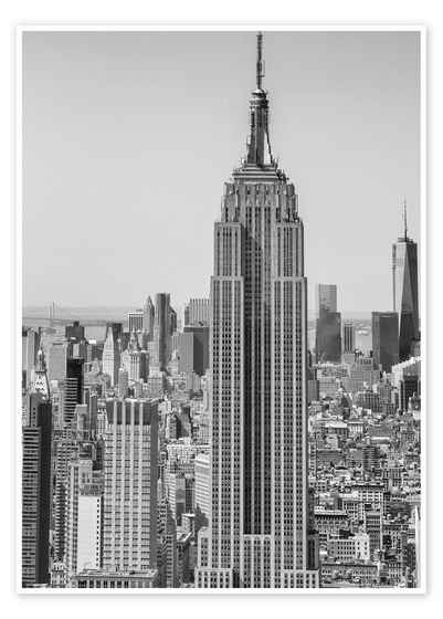 Posterlounge Poster Editors Choice, New York City – Skyline, Wohnzimmer Fotografie