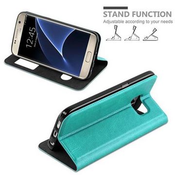 Cadorabo Handyhülle Samsung Galaxy S7 Samsung Galaxy S7, Klappbare Handy Schutzhülle - Hülle - mit Standfunktion und Kartenfach