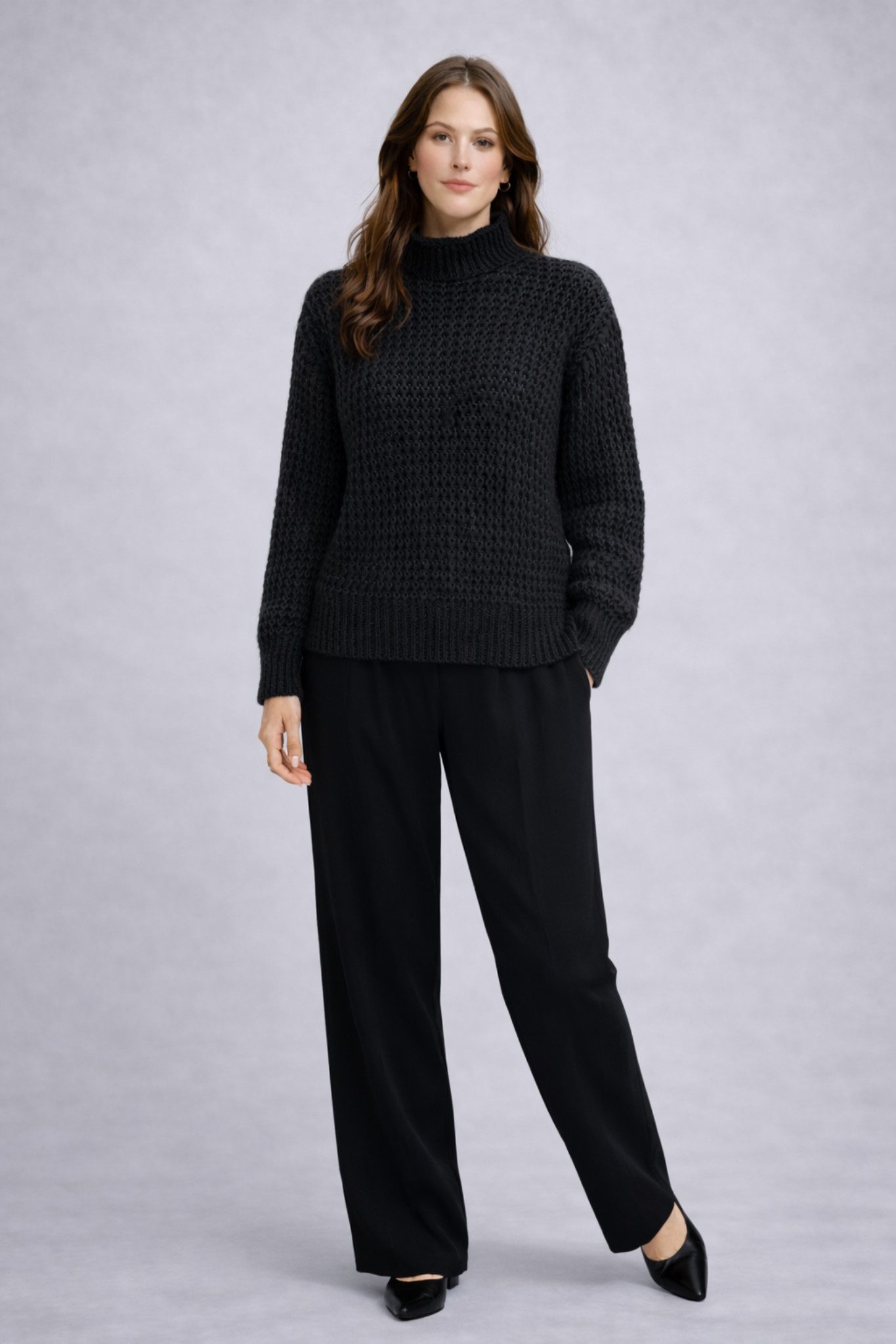 ITALY VIBES Strickpullover - Grobstrickpullover - Pullover Damen - Wollstrickpullover